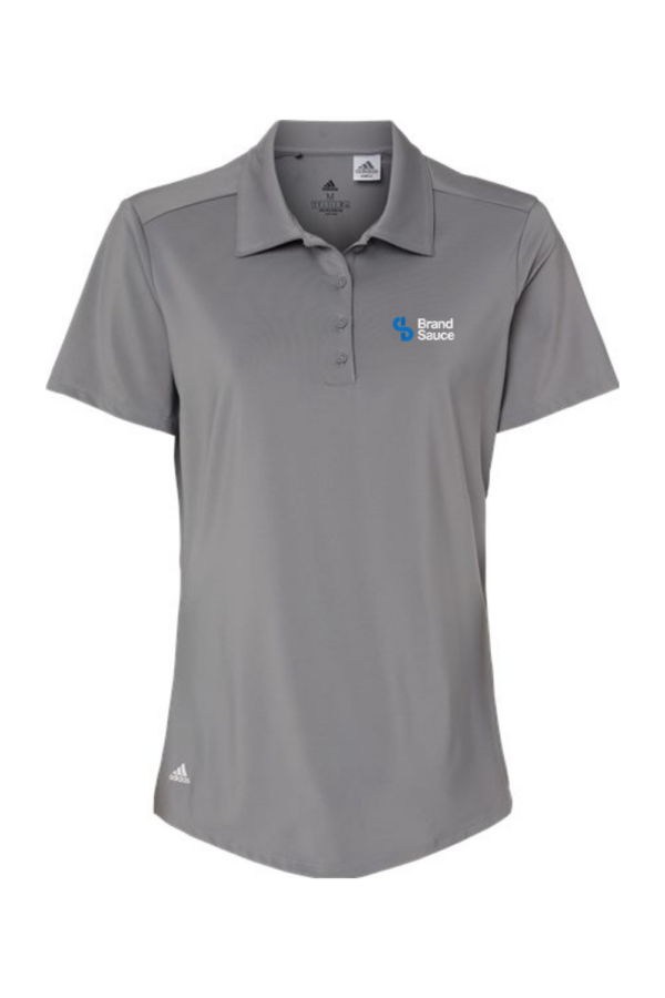 Women's Adidas Solid Polo - Image 3